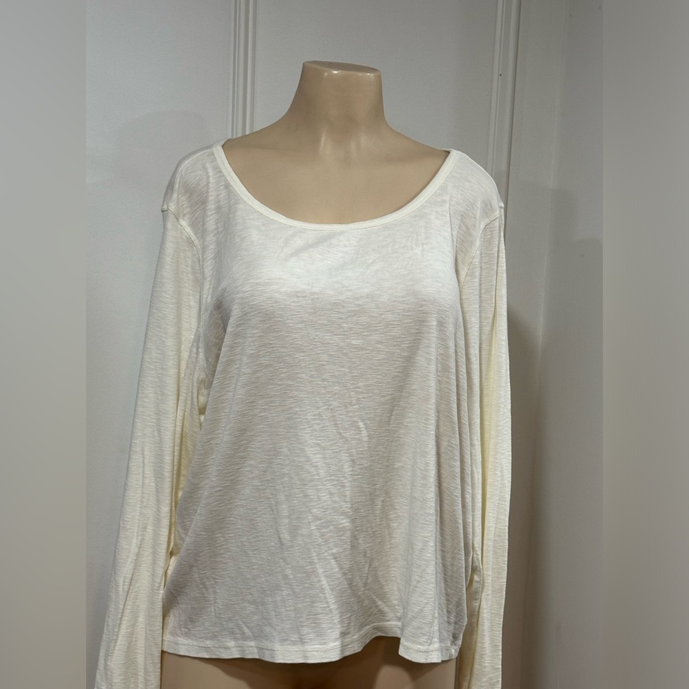 True Craft Women’s Long Sleeve Scoop Neck Tee Shirt  Size 4X